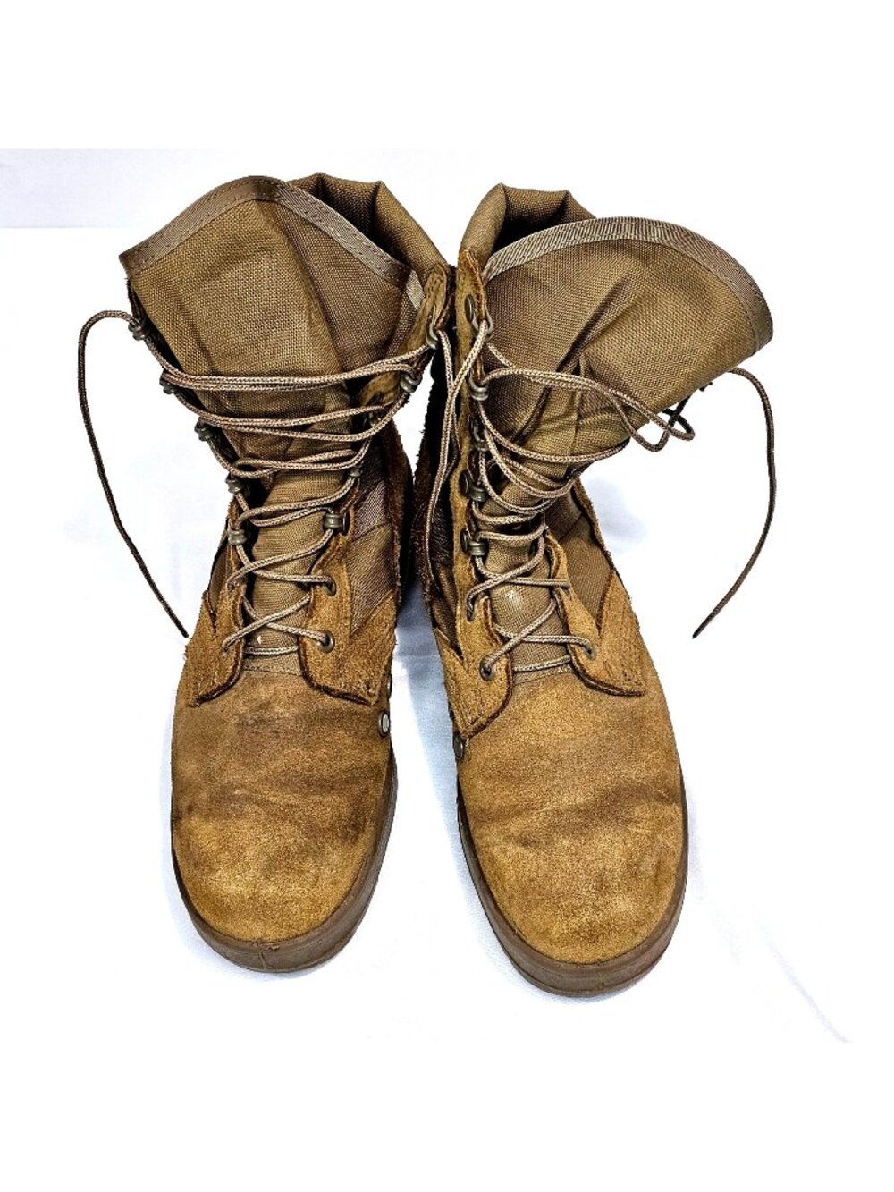 Hot Weather Army Combat Boots Coyote USA Size 7R EU 39.5 Suede & Nylon Vibram So
